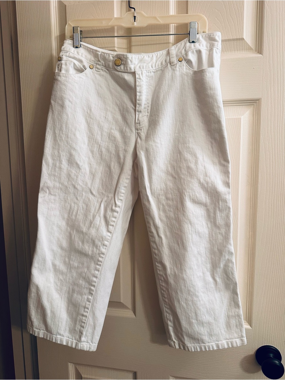 Talbots White Cropped Denim Jeans